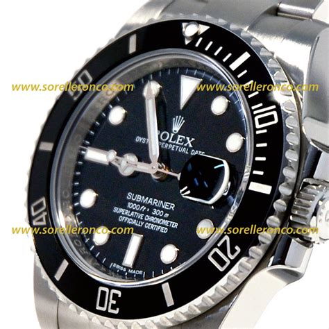 rolex submariner nero ghiera ceramica prezzo|rolex sottomarino prezzo.